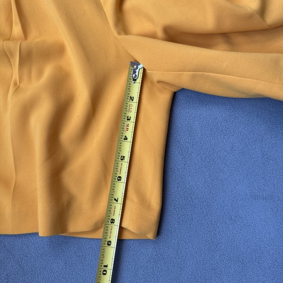 Maeve Anthropologie Pleated Shorts Womens 6 Yellow Avery High Waist Pockets - Picture 10 of 13